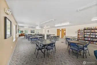 Club house meeting/library room.