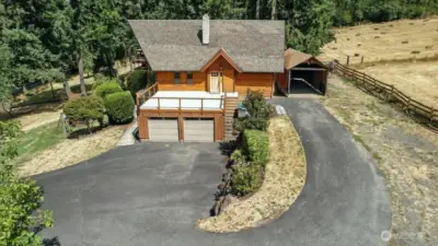 Paved private driveway