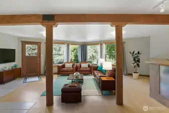 Fully finished daylight basement, virtually staged