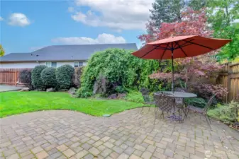 Back Yard, Water Feature, In-Ground Sprinklers