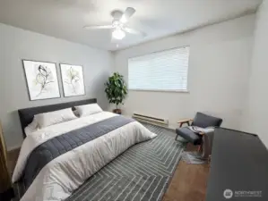 Bedroom (virtually staged)