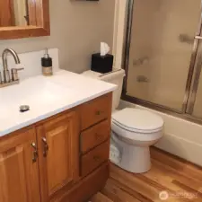 Updated second bathroom.