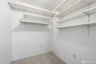 Main level entry way storage closet