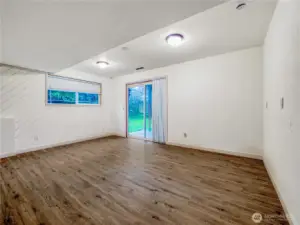 Bonus room lower level