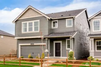 Stunning two-story home exterior. Photos are representative only and may display different color packages and/or upgrades.