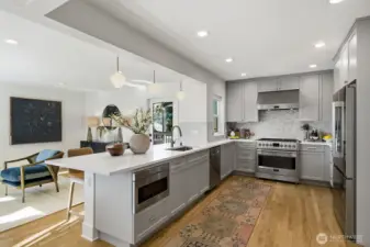 Stunning custom chef's kitchen.