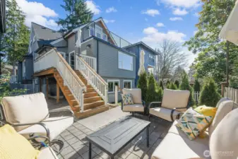 Lovely patio area with sunny western exposure.