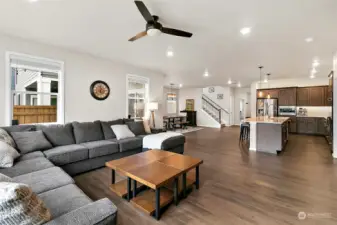 With seamless transitions between the living room, dining area, and kitchen, our home fosters a sense of connection and togetherness.