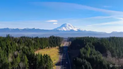 Beautiful Mt. Rainier views from the drive out of Tehaleh.