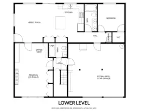 Lower Level Floor Plan (Approximate)