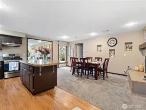 A stylish and modern kitchen featuring high-end appliances and sleek countertops.