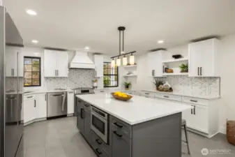 Completely remodeled kitchen with Bosch appliances.