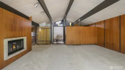 Another angle of this spacious living room.