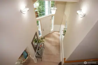 Upstairs view to Open Foyer.
