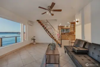 A nice open floor plan allows for a seamless transition from roomto room.
