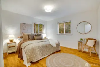 Largest of the three bedrooms located furthest north.