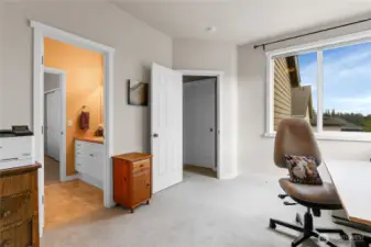 A second door off bedroom two leads into the full continental bath.