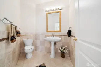Powder Room on Main Floor