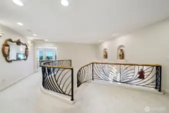 Upstairs Hallway - 1 of 2 staircases that go upstairs