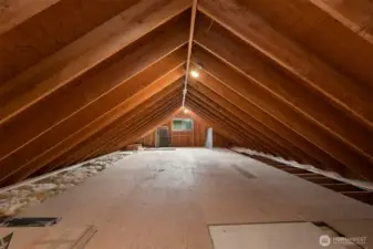 Access to unfinished bonus room - great for future plans or storage