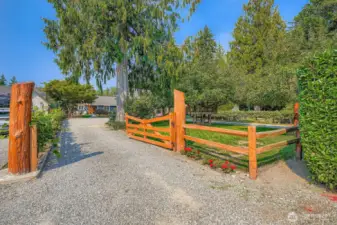The north entrance to your circular driveway.