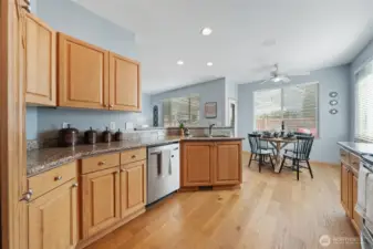 Plenty of counter and prep space.
