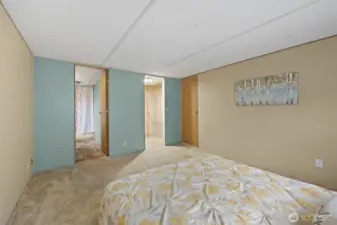 Ensuite could use updating- walk in shower on the other end of the home. Walk-in Closet.