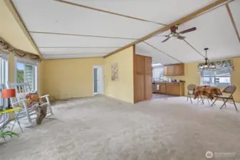 back to the main living area