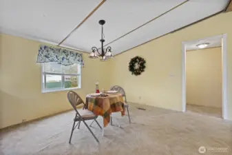 Lots of room for buffets or cabinets