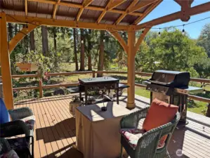 Enjoy all seasons on the the covered Pavilion.