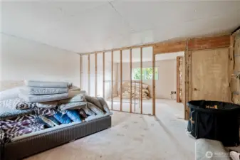 504 sqft unfinished Bonus Room over Third Bay Garage