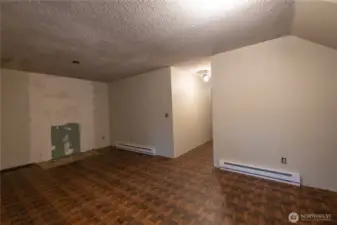 Lower level entry and living room