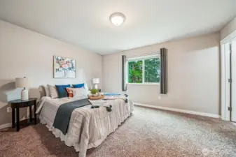 Spacious primary suite.