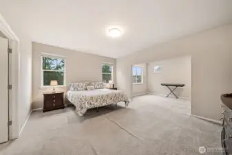 Primary suite with sitting room adjacent