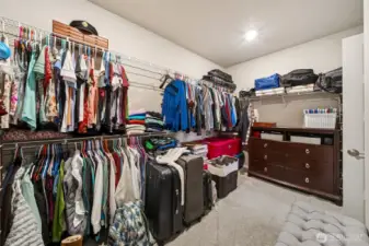 Walk in closet in primary