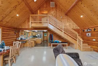 Living room and stairway
