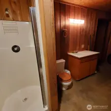 Sink and toilet in shop