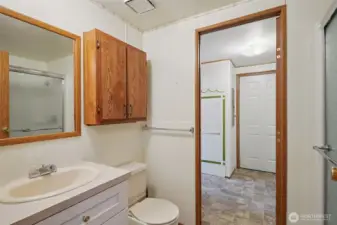 guest bath with walk in shower