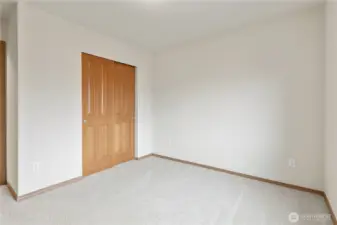 Guest bedroom with nice size closet!