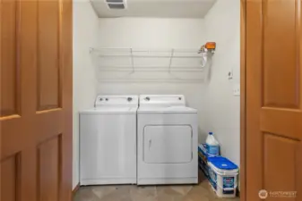 Laundry room on 2nd story is so convenient!