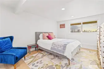 Large secondary primary suite with sunset views