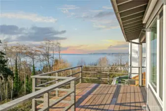 Lets get outside, grab the binoculars the whales come through here!