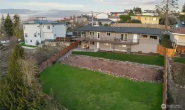 The large lot is ready for Spring to bloom and add its color!