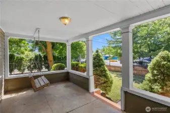 Cozy front porch