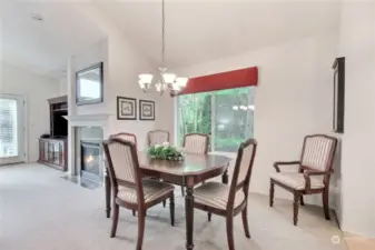 Wonderful dining room w/ plenty of room for your furniture