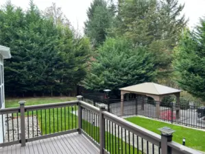 a view of the big yard from the upper deck