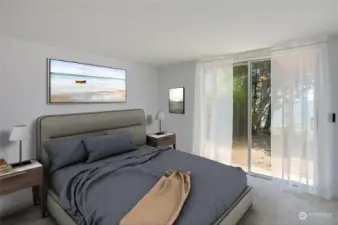 Virtually staged #2 bedroom