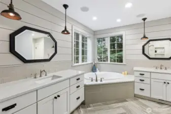 Freshly updated Primary bathroom
