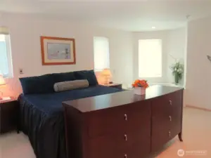 THE PRIMARY BEDROOM IS LARGE ENOUGH FOR A KING SIZE BED!