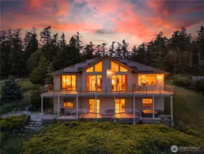 This home was beautifuly designed to capture the breath-taking water views from every room!